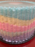 Small Happy Birthday Cotton Candy Cake 8" Round