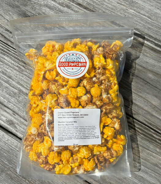 caramel cheddar mix popcorn