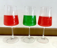 red green christmas glitter bombs
