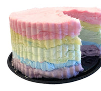 Mothers Day Rainbow Cotton Candy Cake Round Birthday Cake