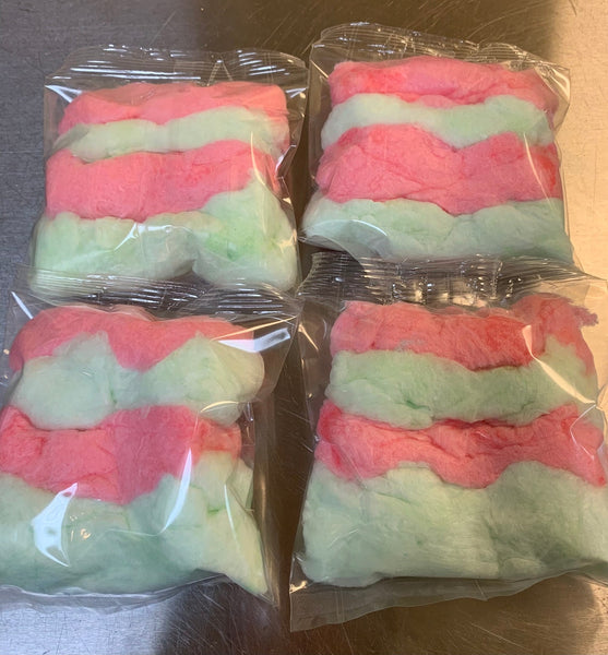 10 Small Christmas Cotton Candy bags