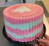 8" Christmas Tree Cotton Candy Cake