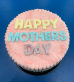 Mothers Day Rainbow Cotton Candy Cake Round Birthday Cake