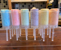 12 Rainbow Cotton Candy Push Pops Birthday Party Favors 6 Flavors
