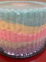 8" Easter Bunny Rainbow Cotton Candy Cake